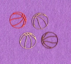 SPORTS BASKETBALL die cuts school cards scrapbook