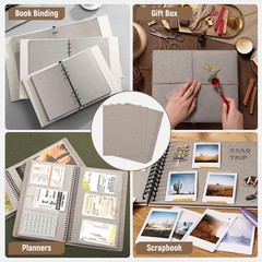 20 Pcs Book Board, Binder Board, Cover Board, Heavy Duty Chipboard for Book B…