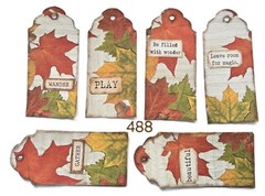 Handmade Junk Journal Tags Ephemera Scrapbook Embellishments