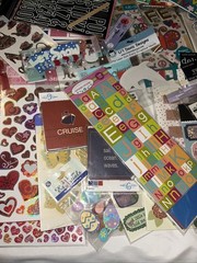 Mixed Lot of 125+ Scrapbook Stickers Die Cuts NEW Jolees Sticko, Heidi..,.