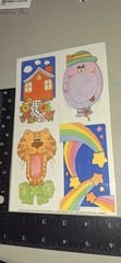 Vintage Stickers Rainbows Switch plate Covers 1 Big Sheet Current