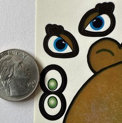 BUILD-AN-MONKEY HEAD Sticker Set(20pc)Eyes•Hats•Sunglasses •Smiles•Card Making•
