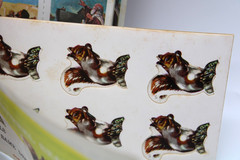 Vintage Stickers Die Cut Seals 5 SETS (676 total Stamps ) Jesus Angels Squirrels