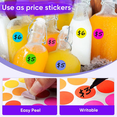 Color Coding Labels 1400 Pieces Round Stickers Sticky Dots for Office Classroom