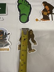 Lot of 10 Assorted Outdoor Bigfoot Sasquatch Yeti Swamp Ape Believe Stickers