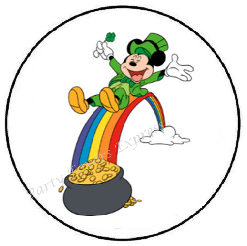 MOUSE ST PATRICKS DAY ENVELOPE SEALS LABELS STICKERS PARTY FAVORS