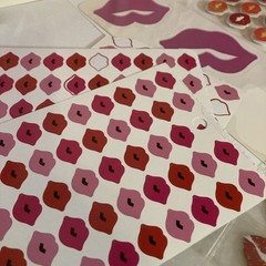 Heart Lips Love Misc Sticker Lot