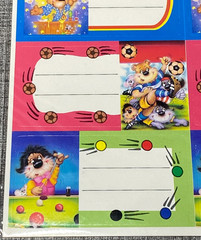 NOS Sticker King Vintage Rare Cool Gift Tag Stickers 5 Pack Lot New Old Stock