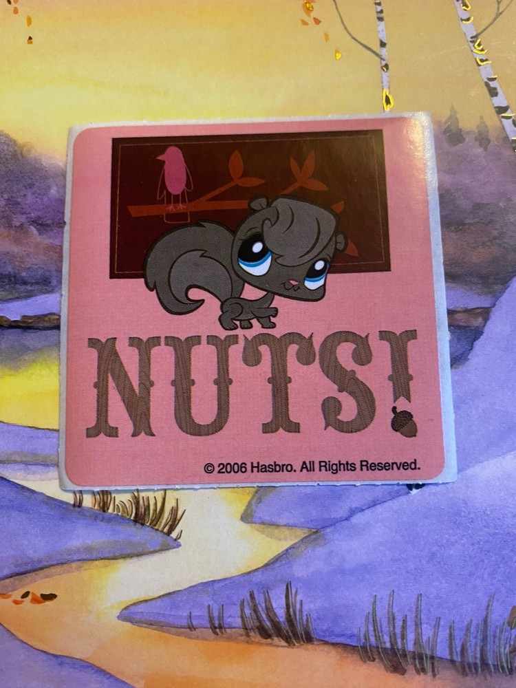 Littlest Pet Shop Nuts! Sticker Module 2.5” Inches