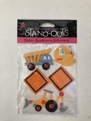 Lot of 5 Provo Craft STAND-OUTS 3D Stickers Insects, Zoo, Tools, Construction