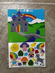 VTG Lot Of 4 Sandylion Maxi Activity Sticker Sheet jungle Underwater Troll Farm