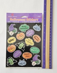 Vtg Halloween Stickers LOT American Greetings NIP Witches Ghots Pumpkins Cats