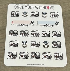 NEW Once More With Love ❤️ Wedding 2.0 Munchkins Sticker Sheet OMWL Stickers