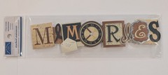 Memories Karen Foster Stacked Statement Scrapbooking Title Sticker RARE