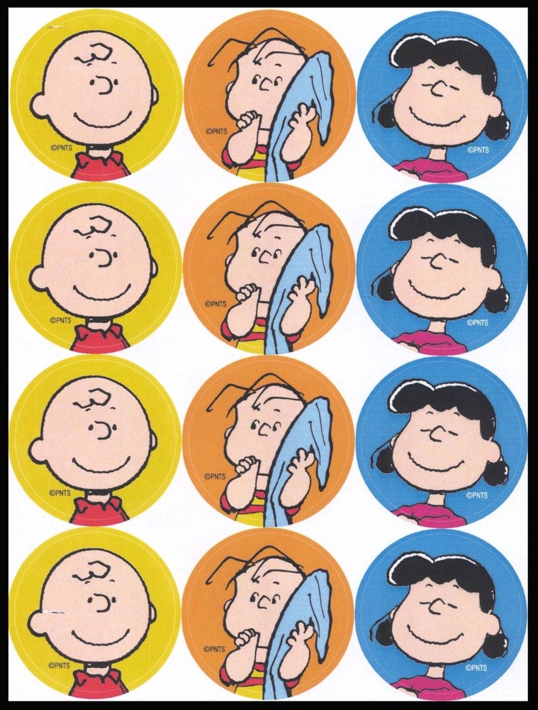 Stickers – Charlie Brown Linus Lucy Peanuts – Any Occasion CL049