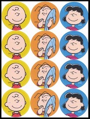 Stickers – Charlie Brown Linus Lucy Peanuts – Any Occasion CL049