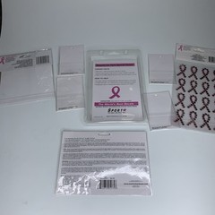 Lot Of Breast Cancer Awareness Stickers, Iron On & Decals