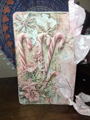 Pink Christmas Junk Journal Scrapbook Usa Seller