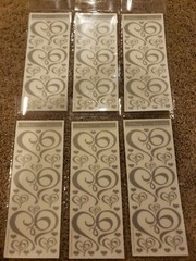 6 sheets Bellisimo Rub Ons acid free Wedding Love Hearts