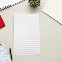 30 Sheets Round Stickers Printable Writable Labels Adhesive Circle Dot