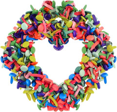 500 PCS Paper Fasteners, Brass Plated Scrapbooking Brads round Metal Brads with