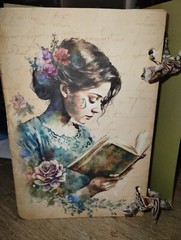 Bookworm Junk Journal Scrapbook USA Seller