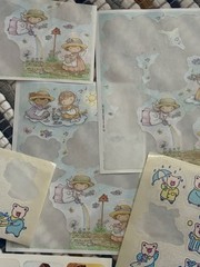 Vintage Lot of 1980’s 1990’s Stickers New Old Stock Nursery Rhymes Piglets