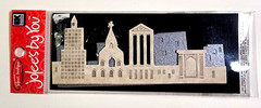 Jolee’s By You Cityscape Skyline 3D Stickers 6pc White City Buildings Scrapbook