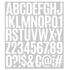500 Pcs Letter Stickers 10 Sheets Mailbox Numbers Sticker Outside 2 White
