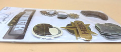 7 piece 3D Stickers U.S MARINES Marine Corps Military Service Paper Studio, NEW