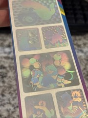 Vintage Lisa Frank Cats Kittens Hologram Stickers Sheet Long Sealed P488 Damaged