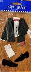 Man Date Evening Out Formal Prom Shoes Corsage Dressed Up Paper Bliss Stickers