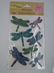 9-Pc 3D Shiny Pop-Up Sticker Set Flower Dragonfly Koala Bee Bunny Cactus
