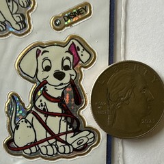 PRISMATIC 101 DALMATIANS Stickers(4pcs)Disney•Cartoon Character•Dog•Card Making•