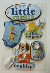 Paper House 3D Sticker-Variations-Baby Shower, Little Monkey, Mommy’s Little Man