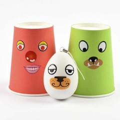 Nose Eyes Sticker 1 Roll(1000Pcs) Paper Roll Craft Eye Noses Mouth Stickers Toy
