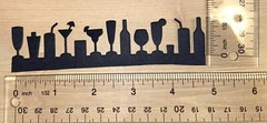 🍹5 COCKTAIL PARTY cardstock paper die cut embellishments