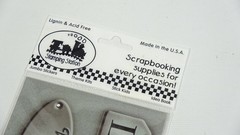 Stamping Station Tags London Antiqued Metallic Scrapbooking Stickers