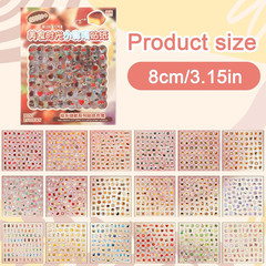 2000+ Cute Mini Sticker Pack, 36 Sheets Tiny Food & Snack Stickers,5Mm Transpare
