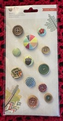 Crate Paper Acorn Avenue Brads & Buttons, Scrapbook Embellishment