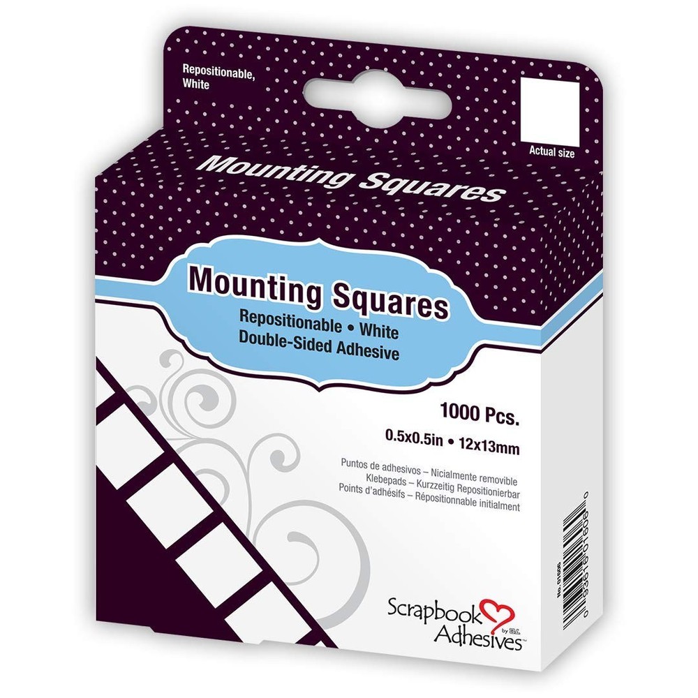 by 3L Repositionable Mounting Squares, 1000-Pack