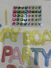 Creative Memories Happy Birthday 21 Die Cuts & 40 Gemstone Stickers
