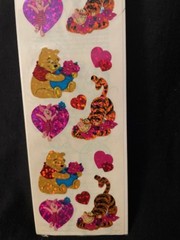 1996 1998 Sandylion Pooh Stickers: Choice of 6 stickers. Sealed New old stock