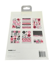 Kaisercraft Magenta Sticker Book, 6 Designs/2 Each Floral Flowers Pink