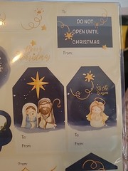 120 PCS Christmas Tags Sticker Gift Labels Angels animals Nativity to from