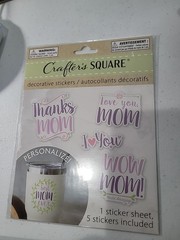 Decorative Stickers Crafter’s Square 1 Sheet – 5 Stickers