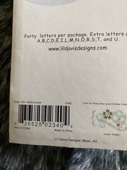 Lil Davis Design~Endless Summer Chipboard Alphabet Ocean Alpha Letter Scrapbook