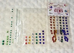 Multicolor Rhinestone Gem Stickers (1 sealed, 2 opened)