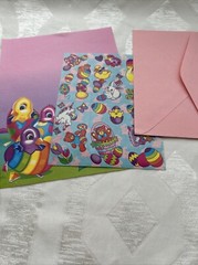 Vintage Lisa Frank Sticker Sheet S137 And 1 Stationery Sheet