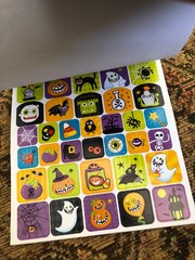 [New] Booklet of Halloween Stickers – 4 Pages – 125 pieces